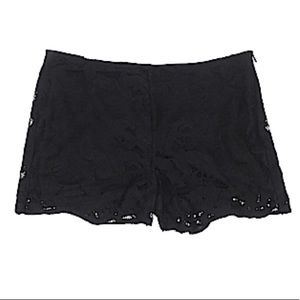 Black Laced Shorts